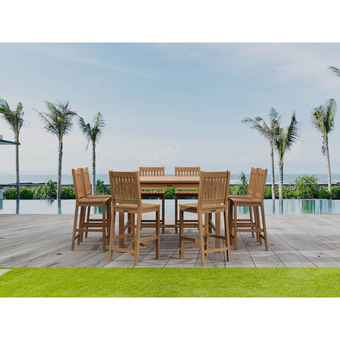 Anderson Teak Dining Set Anderson Teak Bar Table and 8 Chairs Bar Table Set