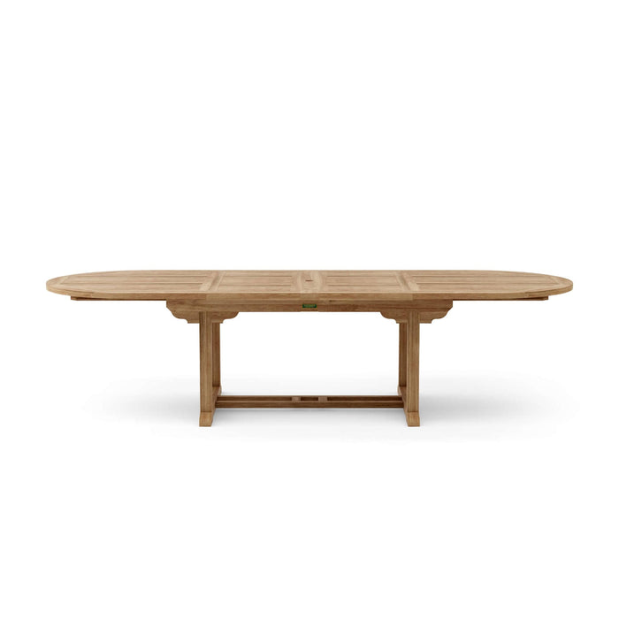 Anderson Teak Dining Table Anderson Teak Bahama 117″ Oval Double Extension Dining Table Extra Thick