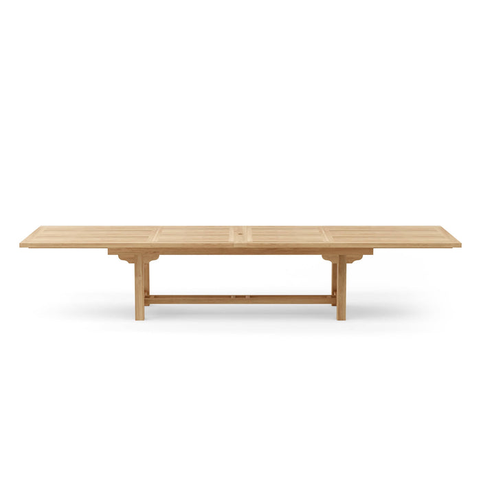 Anderson Teak Dining Table Anderson Teak Bahama 157″ Rectangular Double Extension Table Extra Thick