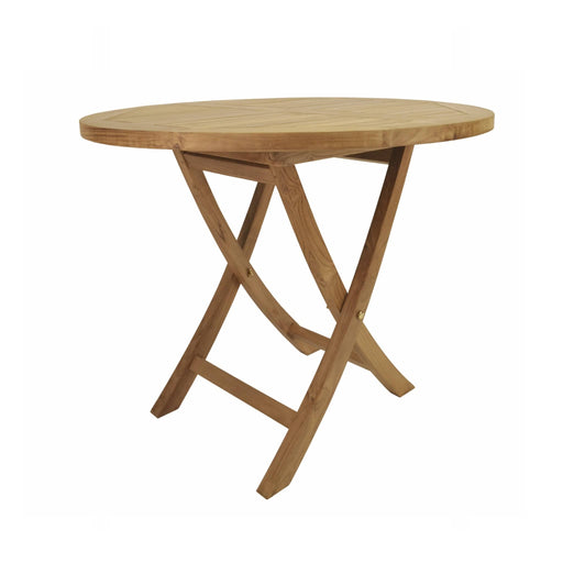 Anderson Teak Dining Table Anderson Teak Bahama 35″ Round Wood Folding Dining Table