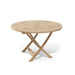 Anderson Teak Dining Table Anderson Teak Bahama 47″ Round Folding Dining Table