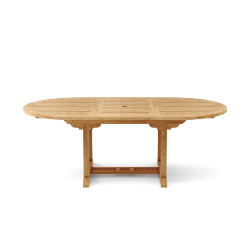 Anderson Teak Dining Table Anderson Teak Bahama 87″ Oval Extension Dining Table Extra Thick