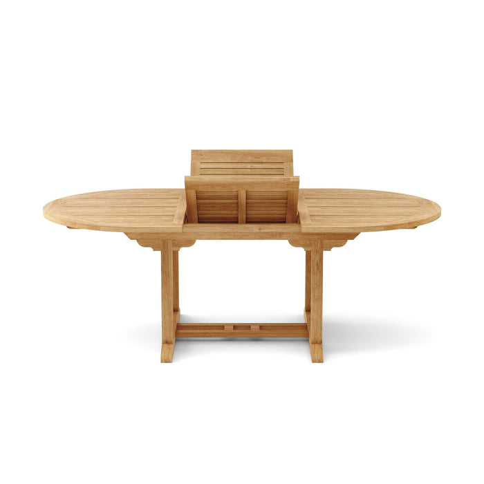 Anderson Teak Dining Table Anderson Teak Bahama 87″ Oval Extension Dining Table Extra Thick