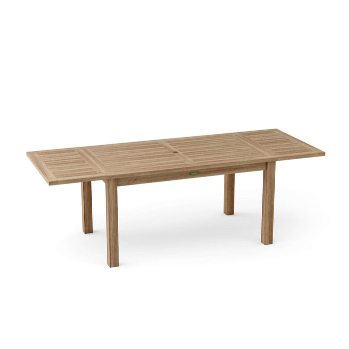 Anderson Teak Dining Table Anderson Teak Bahama 95″ Rectangular Extension Dining Table