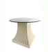 Anderson Teak Dining Table Anderson Teak Fluted Pedestal Round Glass Top Dining Table