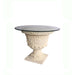 Anderson Teak Dining Table Anderson Teak French Round Glass Top Pedestal Stone Dining Table