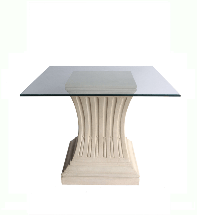 Anderson Teak Dining Table Anderson Teak Legacy Pedestal Square Glass Top Dining Table