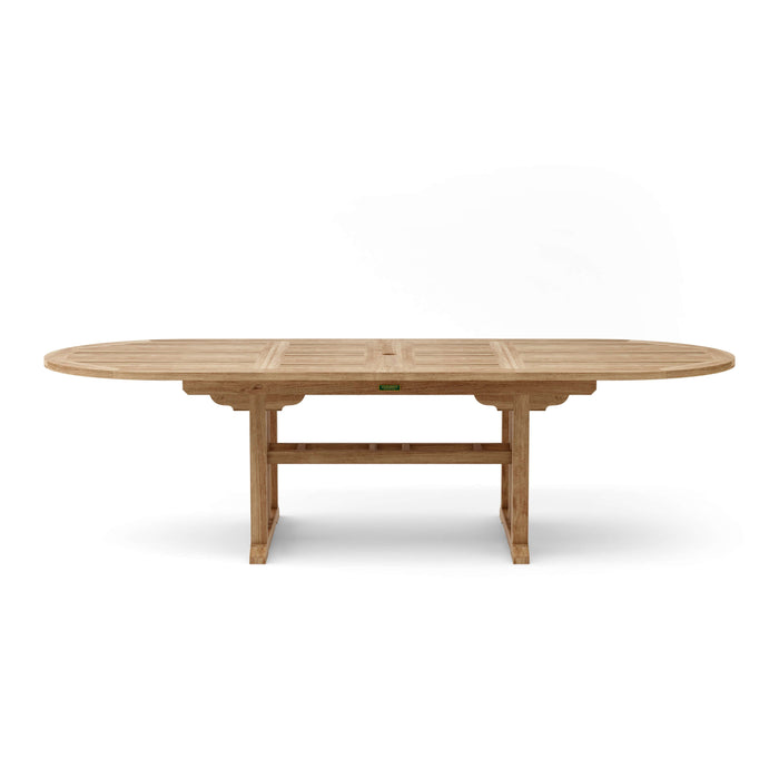 Anderson Teak Dining Table Anderson Teak Sahara 106″ Oval Double Extension Dining Table