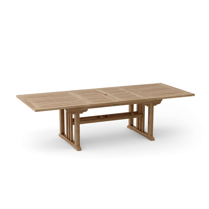 Anderson Teak Dining Table Anderson Teak Sahara 106″ Rectangular Double Extension Dining Table