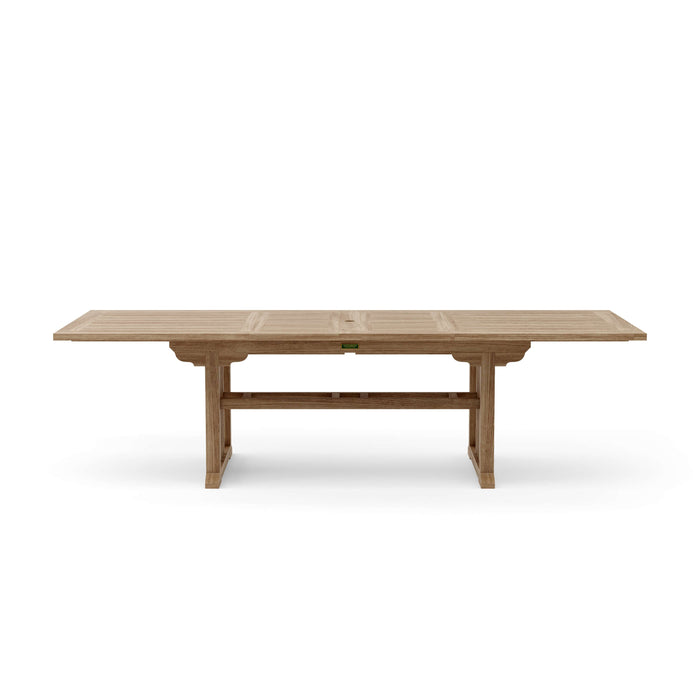 Anderson Teak Dining Table Anderson Teak Sahara 106″ Rectangular Double Extension Dining Table