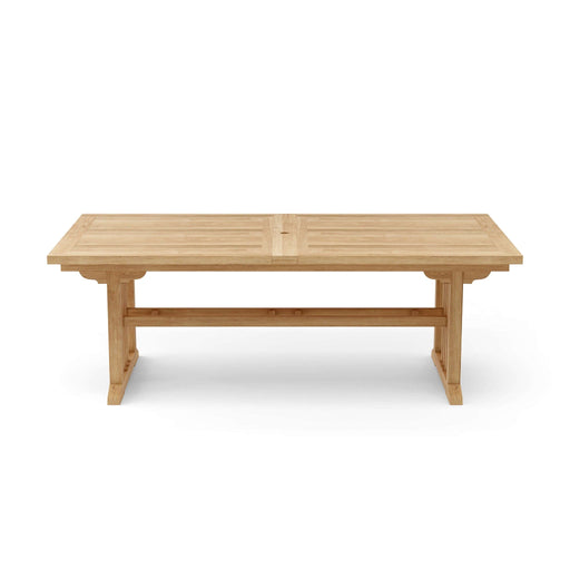 Anderson Teak Dining Table Anderson Teak Sahara 126″ Rectangular Double Extension Dining Table