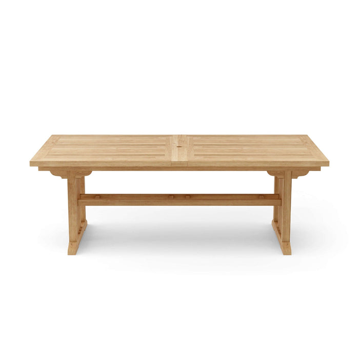 Anderson Teak Dining Table Anderson Teak Sahara 126″ Rectangular Double Extension Dining Table