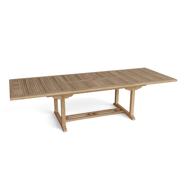 Anderson Teak Dining Table Anderson Teak Valencia 117″ Rectangular Double Extension Dining Table