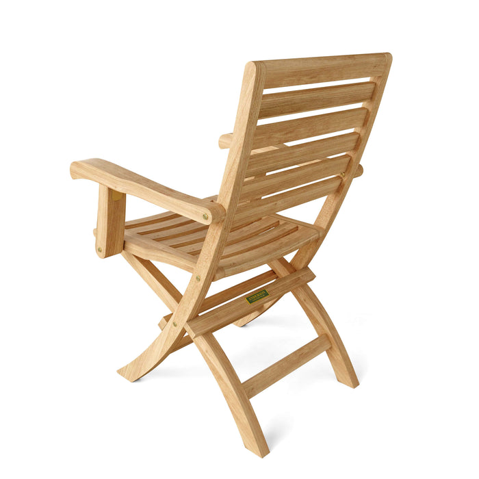 Anderson Teak Folding Chair Anderson Teak Andrew Folding Outdoor Wood Armchair (2-pc)