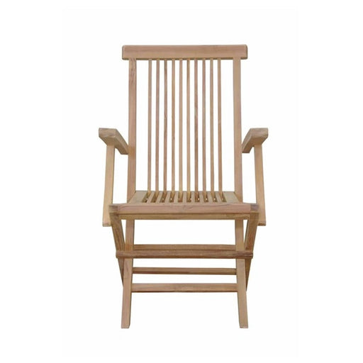 Anderson Teak Folding Chair Anderson Teak Bristol Outdoor Wood Folding Armchair (2-pc)