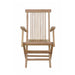 Anderson Teak Folding Chair Anderson Teak Bristol Outdoor Wood Folding Armchair (2-pc)