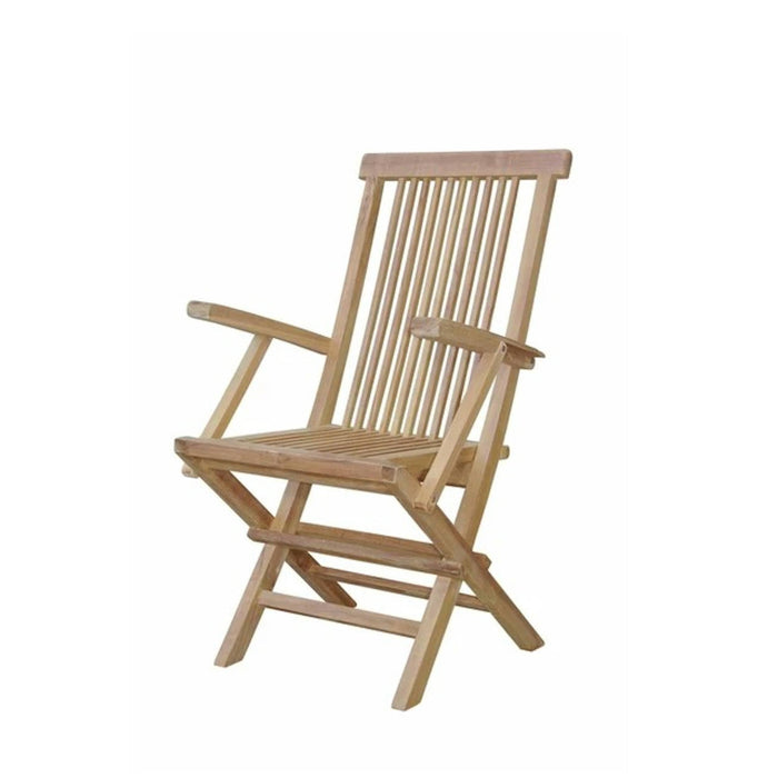 Anderson Teak Folding Chair Anderson Teak Bristol Outdoor Wood Folding Armchair (2-pc)