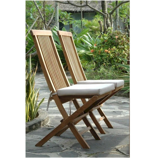 Anderson Teak Folding Chair Anderson Teak Bristol Outdoor Wood Folding Chair (2-pc)