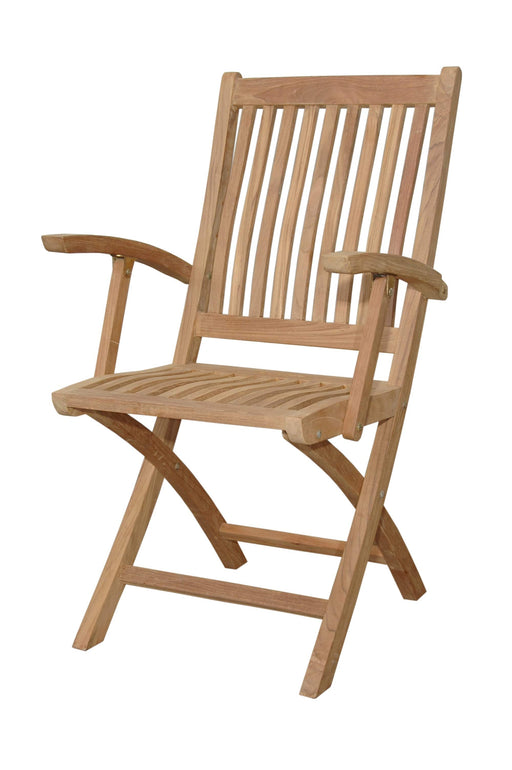 Anderson Teak Folding Chair Anderson Teak Honey Golden Brown Andrew Folding Chair (2-pc)