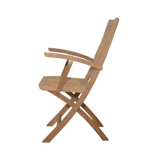 Anderson Teak Folding Chair Anderson Teak Tropico Folding Outdoor Wood Armchair (2-pc)