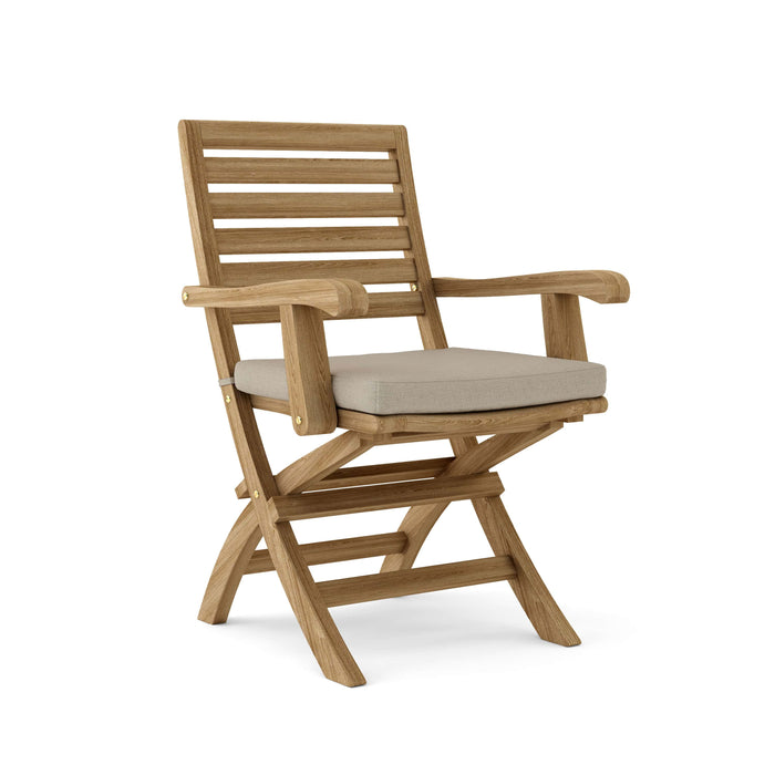 Anderson Teak Folding Chair Ash Anderson Teak Andrew Folding Outdoor Wood Armchair (2-pc)