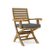 Anderson Teak Folding Chair Charcoal Anderson Teak Andrew Folding Outdoor Wood Armchair (2-pc)