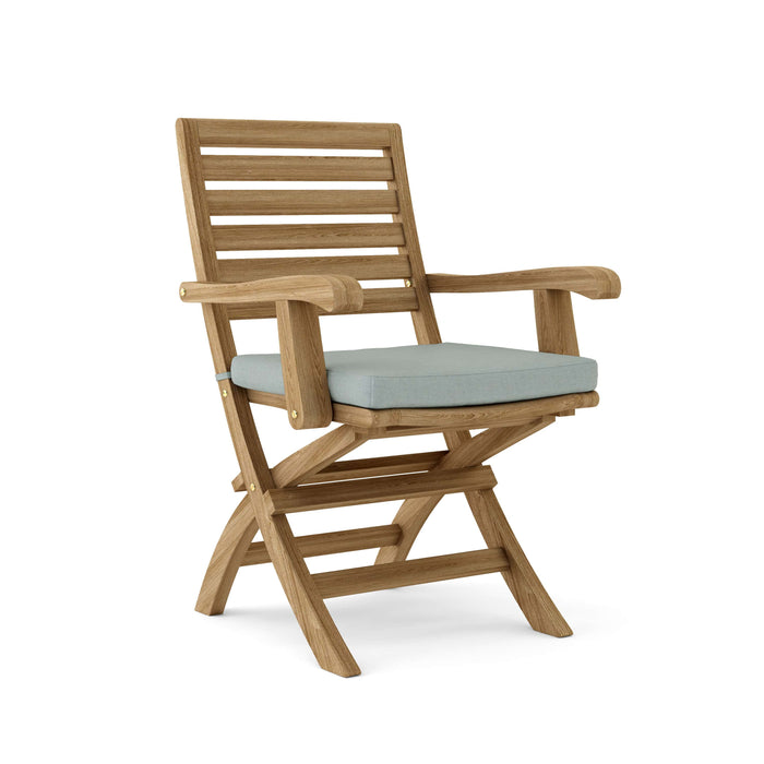 Anderson Teak Folding Chair Mist Anderson Teak Andrew Folding Outdoor Wood Armchair (2-pc)