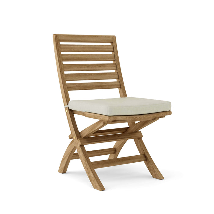 Anderson Teak Folding Chair Natural Anderson Teak Honey Golden Brown Andrew Folding Chair (2-pc)