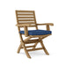 Anderson Teak Folding Chair Navy Anderson Teak Andrew Folding Outdoor Wood Armchair (2-pc)