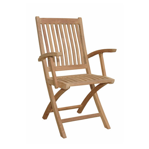 Anderson Teak Folding Chair None Anderson Teak Tropico Folding Outdoor Wood Armchair (2-pc)