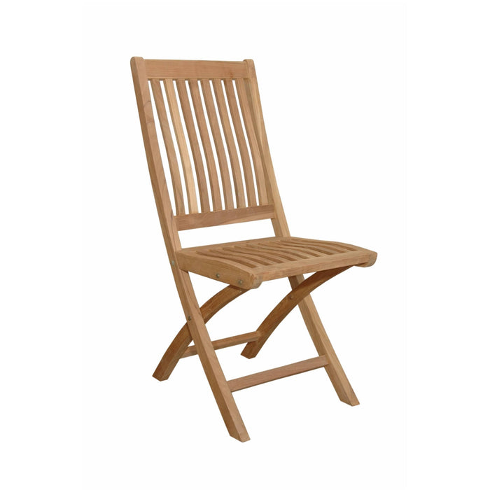 Anderson Teak Folding Chair None Anderson Teak Tropico Outdoor Wood Folding Chair (2-pc)