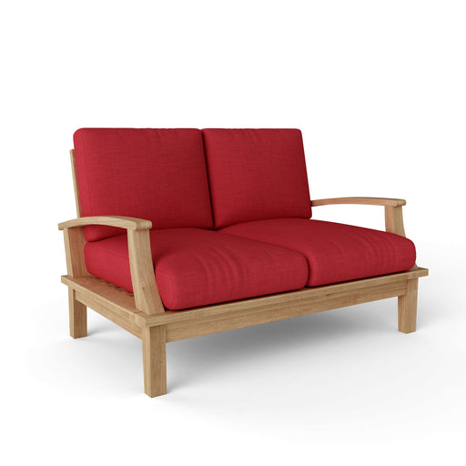 Anderson Teak Loveseat Anderson Teak Brianna Outdoor Wood Deep Seating Loveseat