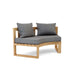 Anderson Teak Loveseat Anderson Teak Circular Outdoor Wood Modular Deep Seating