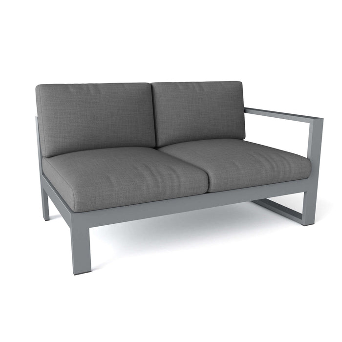 Anderson Teak Loveseat Anderson Teak Lucca Outdoor Wood Deep Seating Left Loveseat