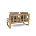 Anderson Teak Loveseat Anderson Teak Straight Outdoor Wood Modular Deep Seating