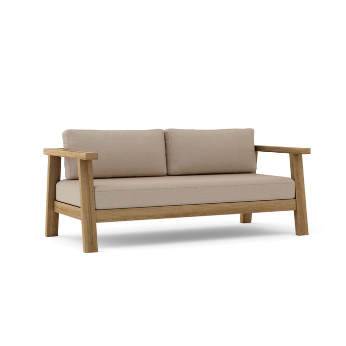 Anderson Teak Loveseat Ash Anderson Teak Palermo Outdoor Wood Deep Seating Loveseat