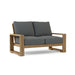 Anderson Teak Loveseat Charcoal Anderson Teak Capistrano Outdoor Wood Deep Seating Loveseat