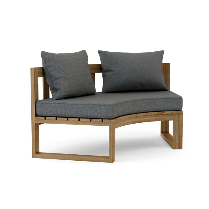 Anderson Teak Loveseat Charcoal Anderson Teak Circular Outdoor Wood Modular Deep Seating