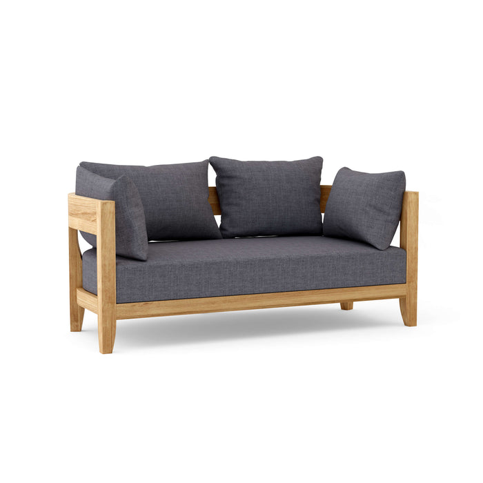 Anderson Teak Loveseat Charcoal Anderson Teak Coronado Outdoor Wood Deep Seating Loveseat