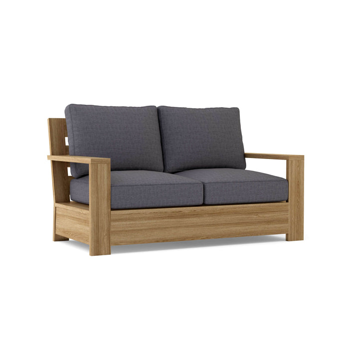 Anderson Teak Loveseat Charcoal Anderson Teak Madera Outdoor Wood Deep Seating Loveseat