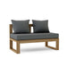 Anderson Teak Loveseat Charcoal Anderson Teak Straight Outdoor Wood Modular Deep Seating