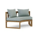 Anderson Teak Loveseat Mist Anderson Teak Circular Outdoor Wood Modular Deep Seating