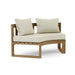 Anderson Teak Loveseat Natural Anderson Teak Circular Outdoor Wood Modular Deep Seating