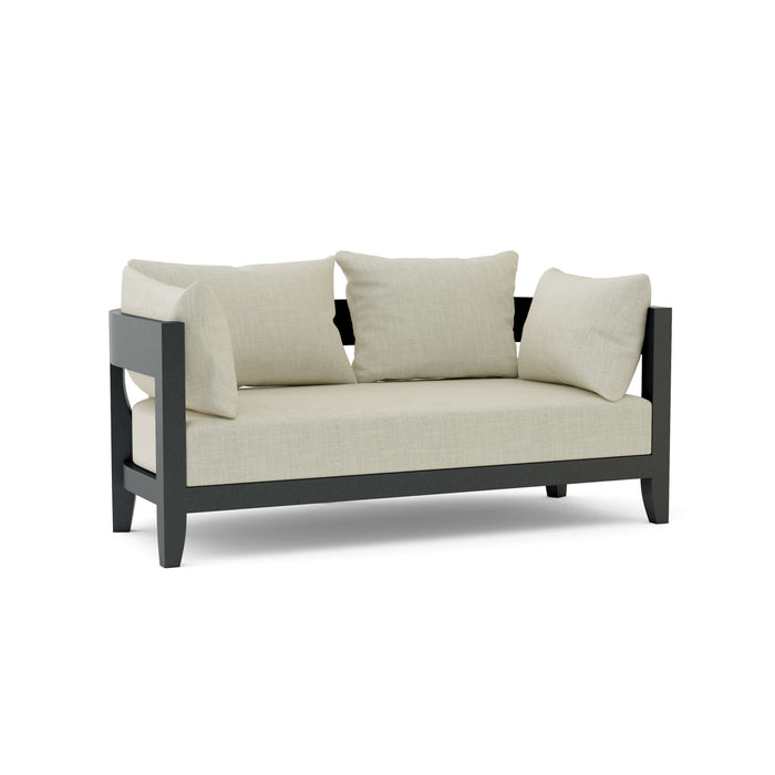 Anderson Teak Loveseat Natural Anderson Teak Coronado Outdoor Deep Seating Aluminum Loveseat