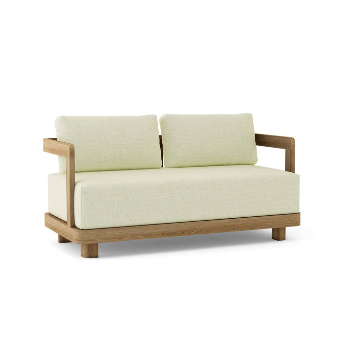 Anderson Teak Loveseat Natural Anderson Teak Granada Outdoor Deep Seating Loveseat