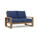 Anderson Teak Loveseat Navy Anderson Teak Capistrano Outdoor Wood Deep Seating Loveseat