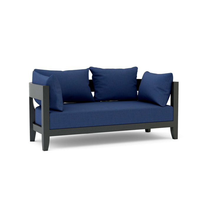 Anderson Teak Loveseat Navy Anderson Teak Coronado Outdoor Deep Seating Aluminum Loveseat