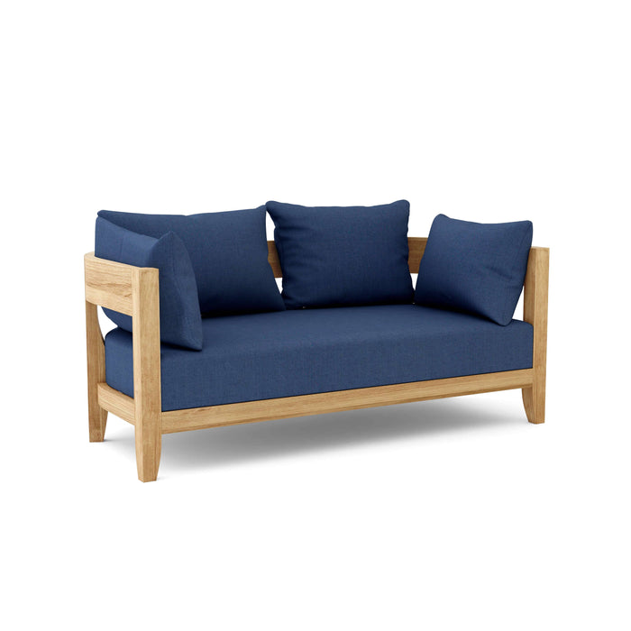 Anderson Teak Loveseat Navy Anderson Teak Coronado Outdoor Wood Deep Seating Loveseat