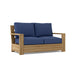 Anderson Teak Loveseat Navy Anderson Teak Madera Outdoor Wood Deep Seating Loveseat