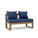 Anderson Teak Loveseat Navy Anderson Teak Straight Outdoor Wood Modular Deep Seating